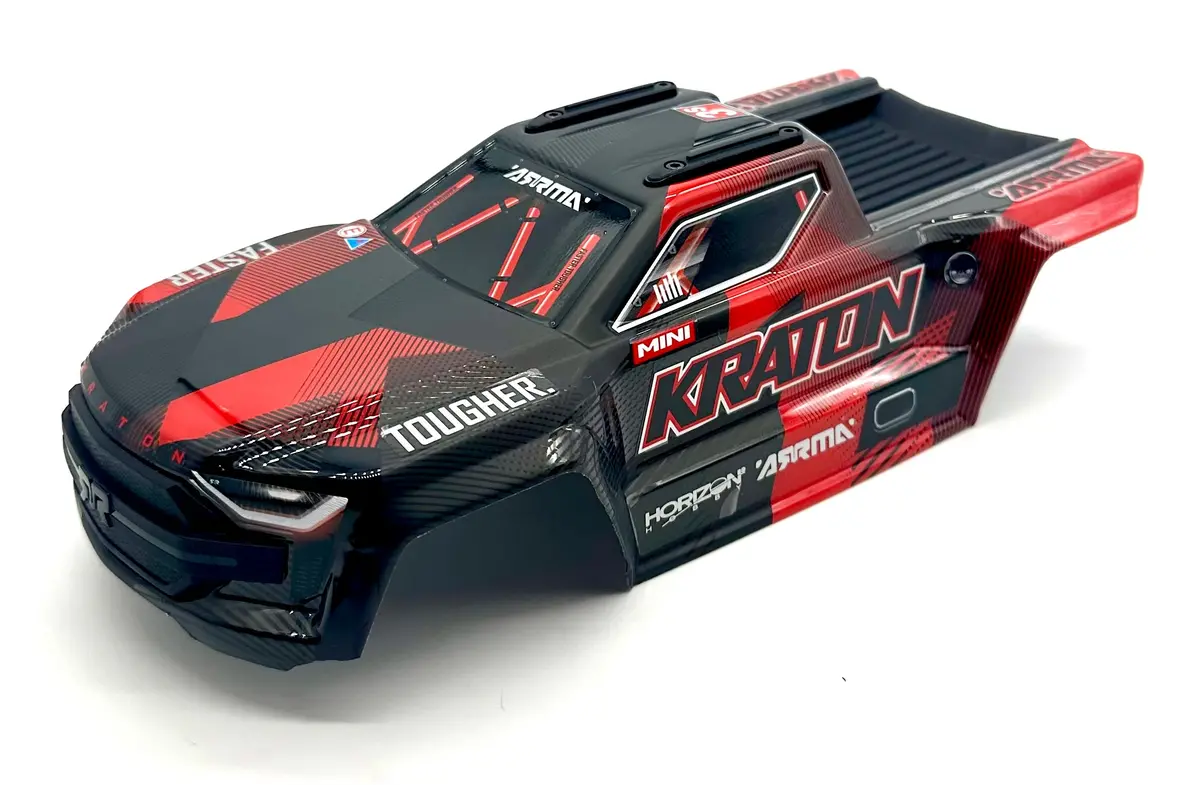 Arrma Mini Kraton 3S - Body Shell (Black/Red) Cover Ara2508s 1