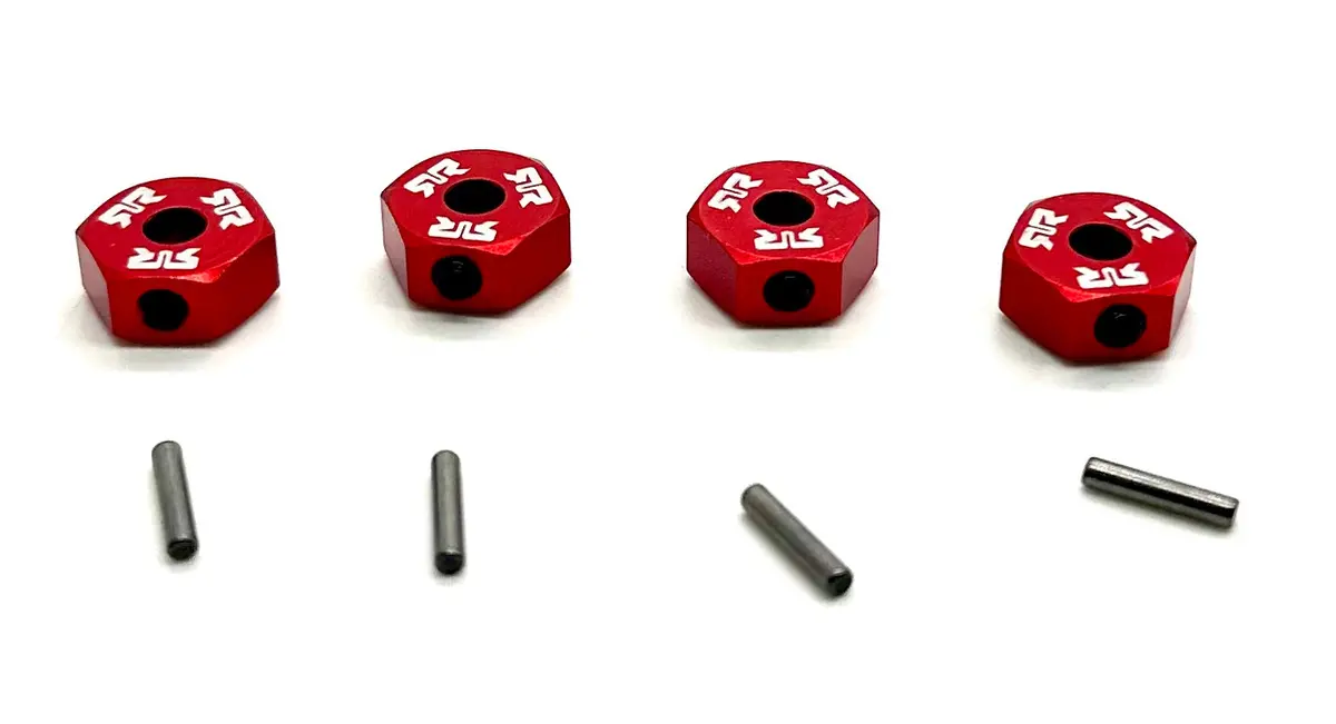 Arrma Mini Kraton 3S - Wheel Hex, Aluminum 12Mm (Red) Typhon Ara2508s 1