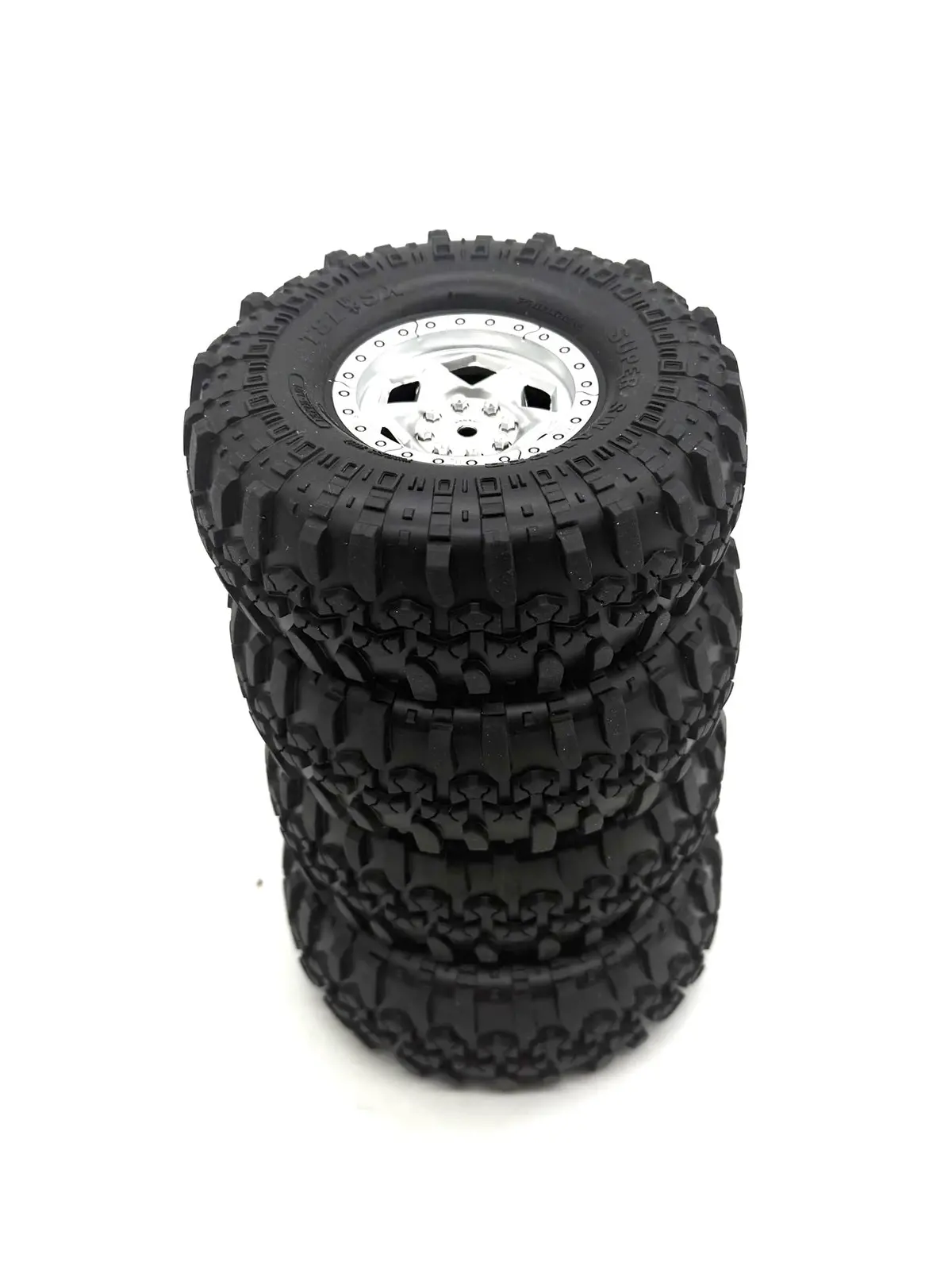 Axial Scx-10 Iii Sr5 Tires (Silver),  Interco Super Swamper Xl Tires Mounted Axi-2062 1