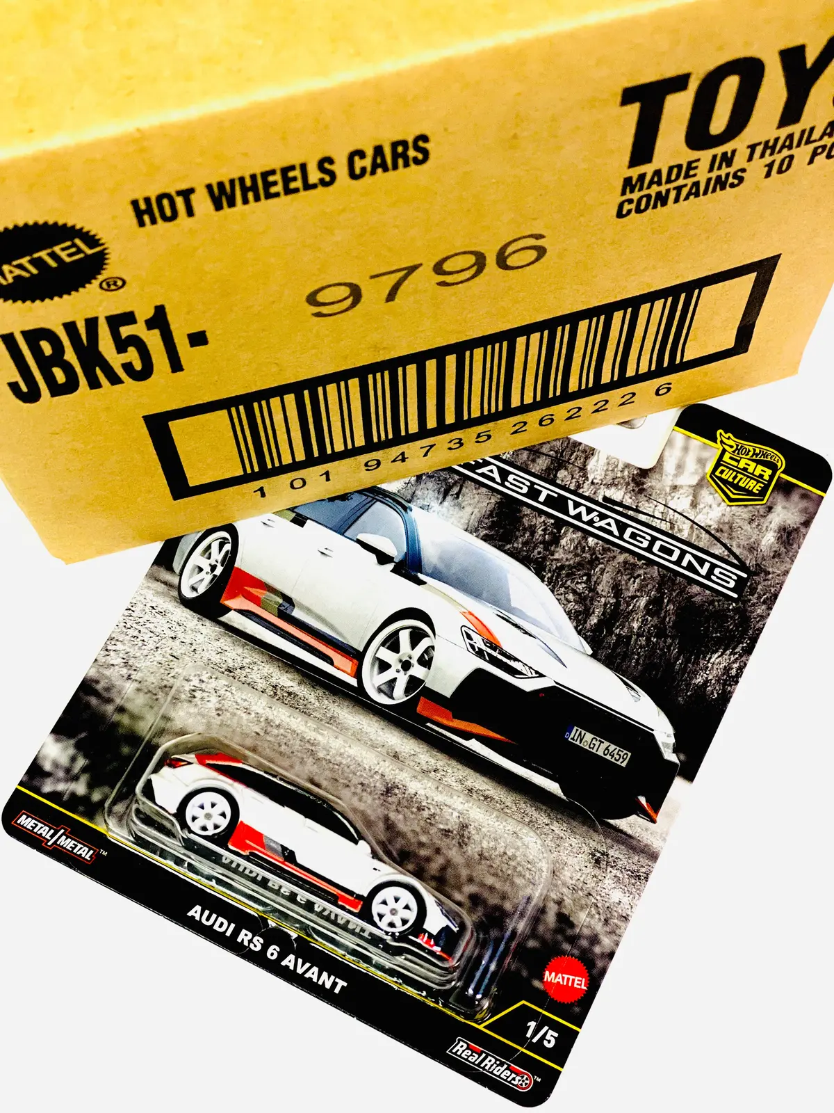 Hot Wheels 2025 Car Culture Audi Rs 6 Avant Factory Sealed Solid Pack (10 Cars) 1
