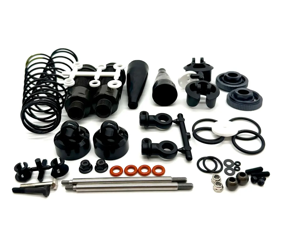 Tekno Nb48 2.2 Nitro Front Shocks (Bag L)(122Mm Dampers Pistons Shafts W/Springs Tkr9305 1