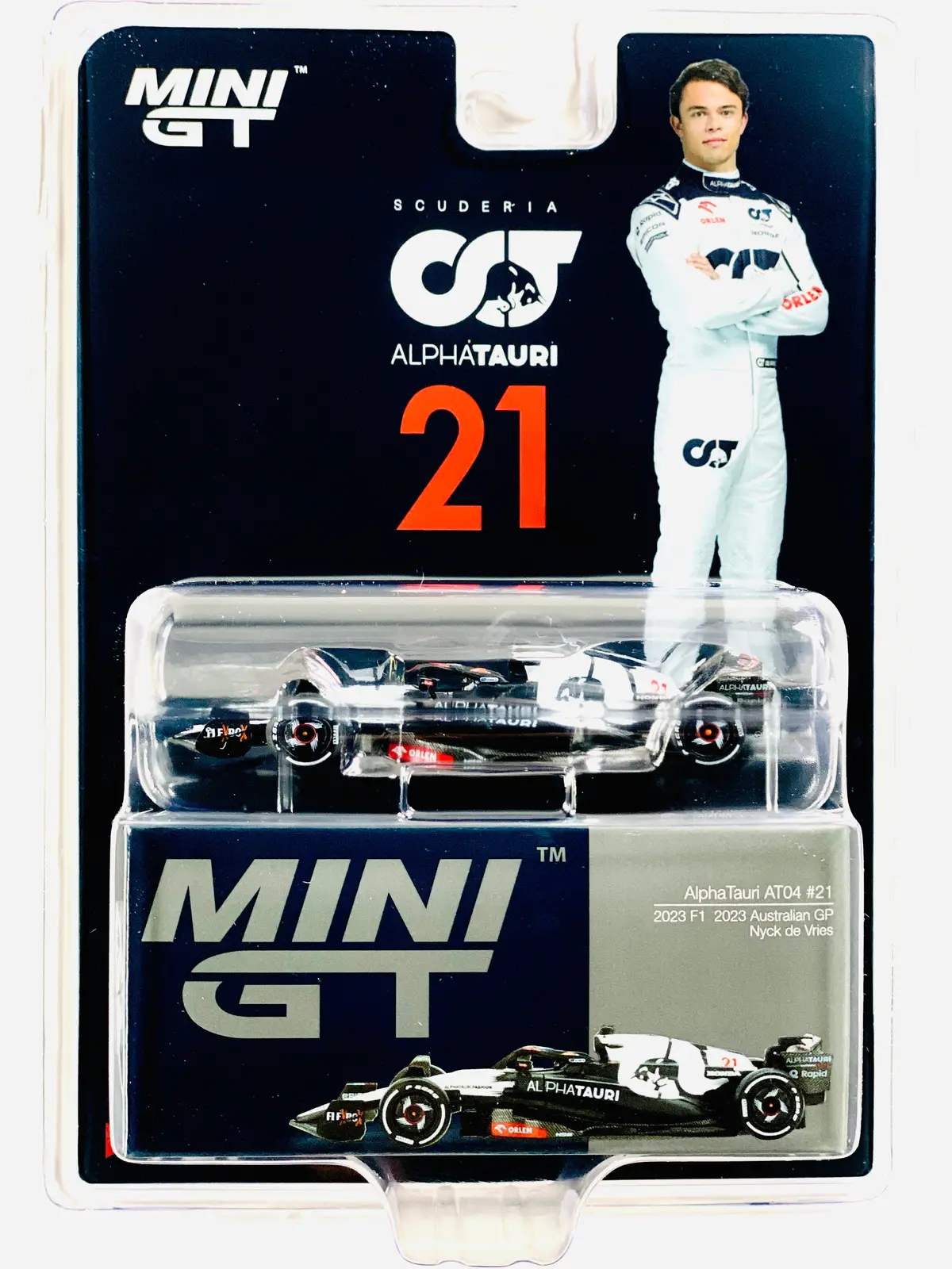 Mini Gt Mijo Exclusive Alphatauri At04 #21 Nyck De Vries 2023 F1 2023 Australian Gp #727 1