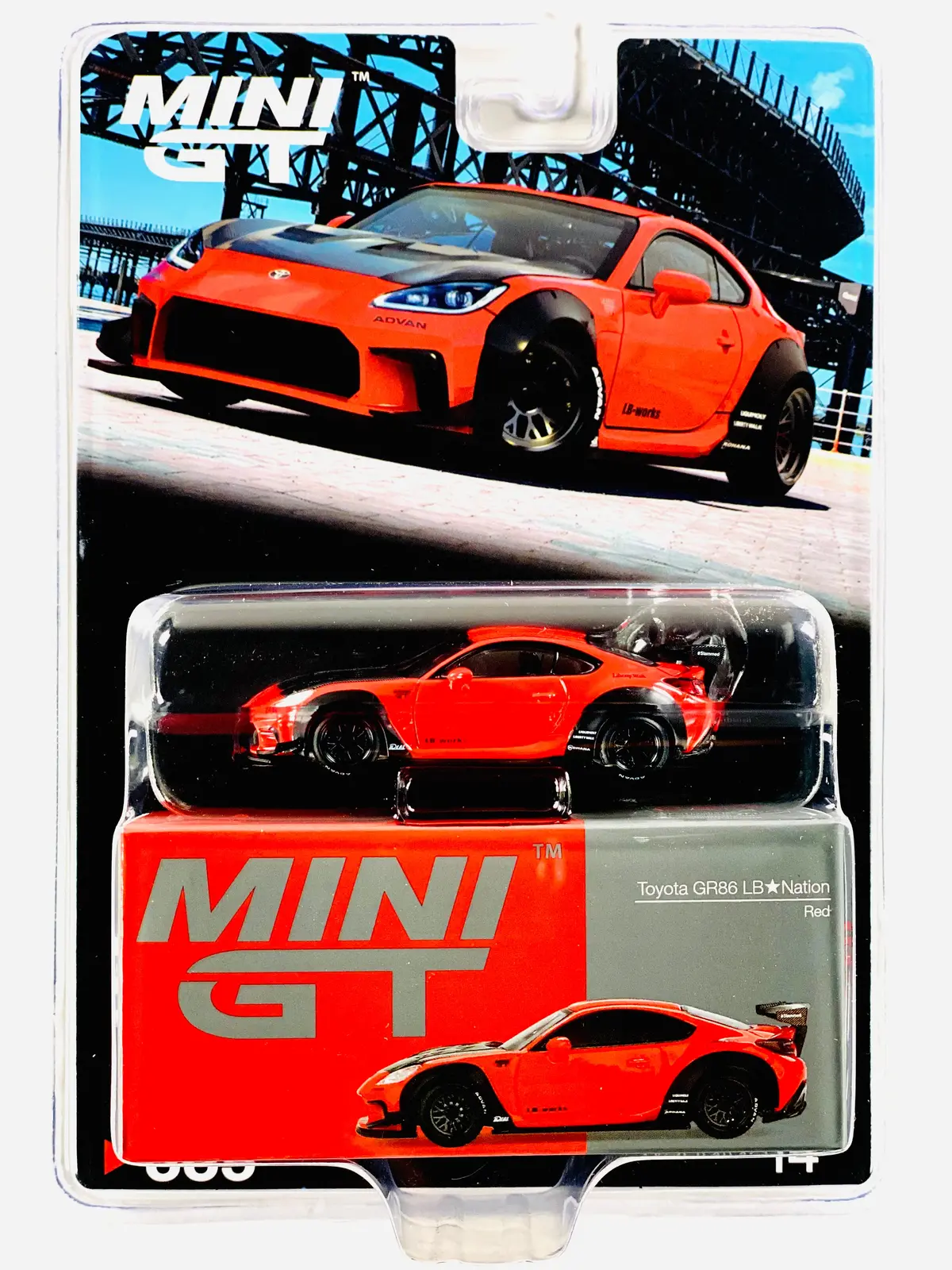 Mini Gt Mijo Exclusive Toyota Gr86 Lb-Nation Red #885 1