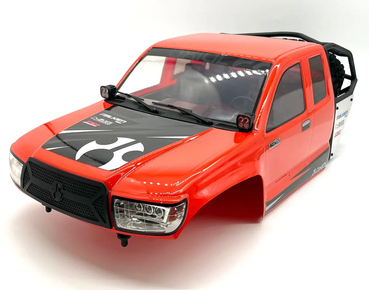 Axial Scx6 Trail Honcho Body, W/ Interior, Rollcage, Spare Tire And Rack (Red) Axi05001 1