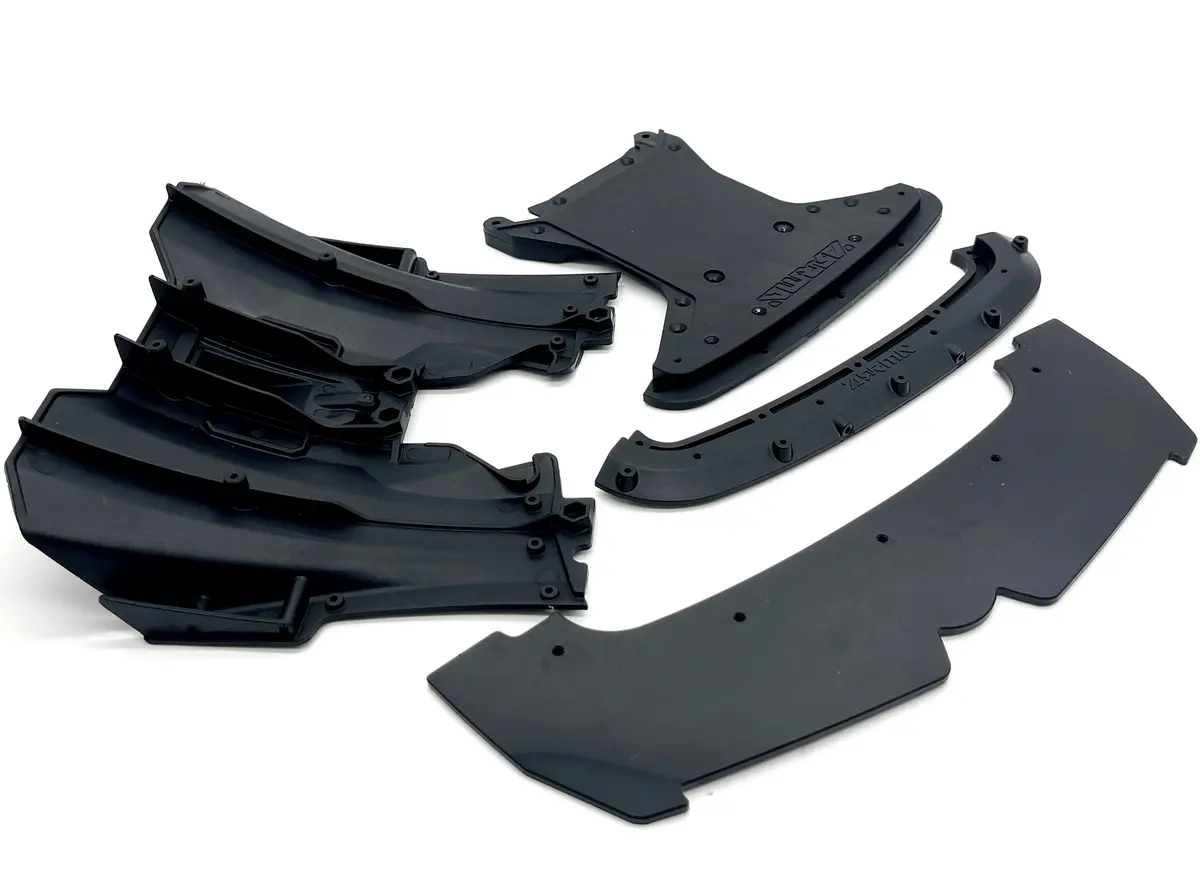Arrma Limitless 120 8S - Front Bumper Mount Splitter Skid & Diffuser Ara7816 1
