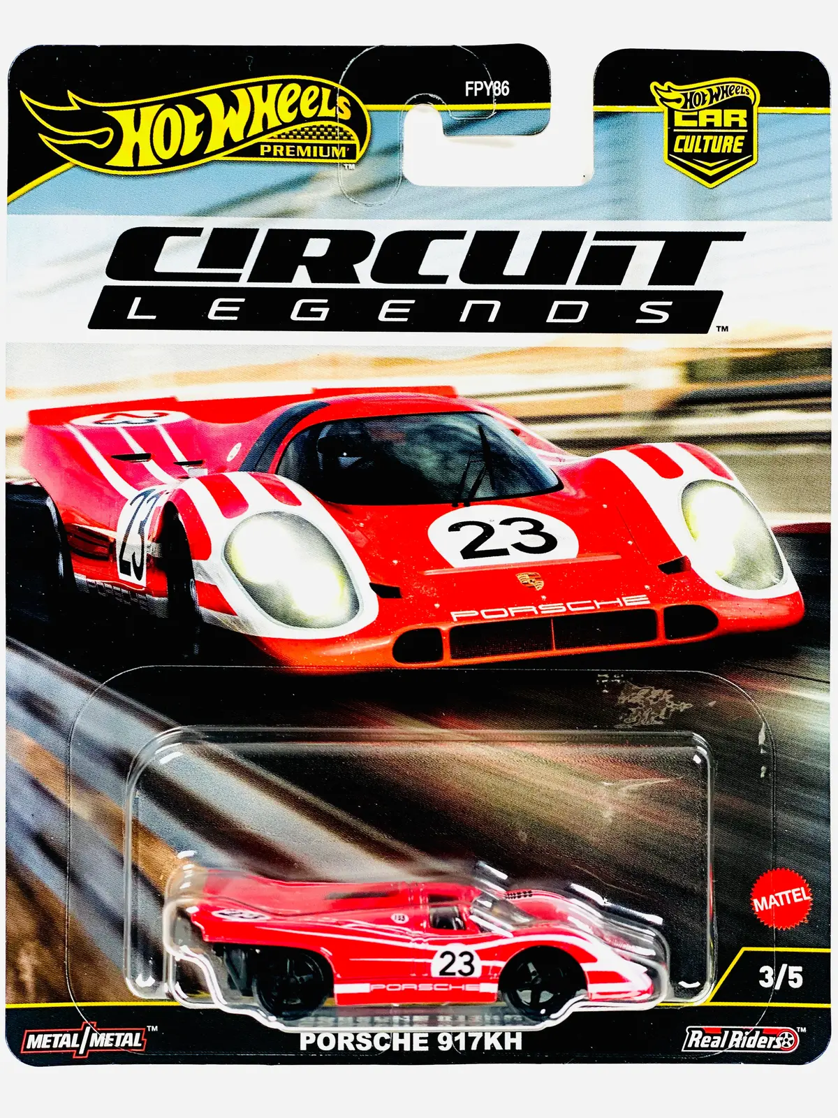 Hot Wheels 2025 Car Culture Circuit Legends Porsche 917Kh - Damaged Card 1