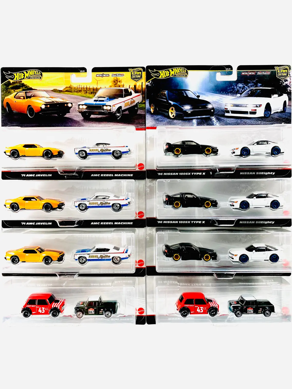 Hot Wheels 2025 Target Exclusive 2 Pack Factory Sealed Case Q (8 Pieces) -  Damaged Box 1