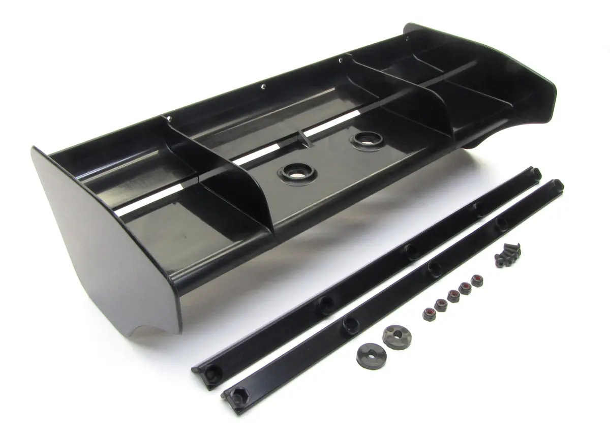 Kyosho Inferno Mp10 - Black Rear Wing Spoiler Tki4 Mp9e Wickerbills Kyo33015b 1
