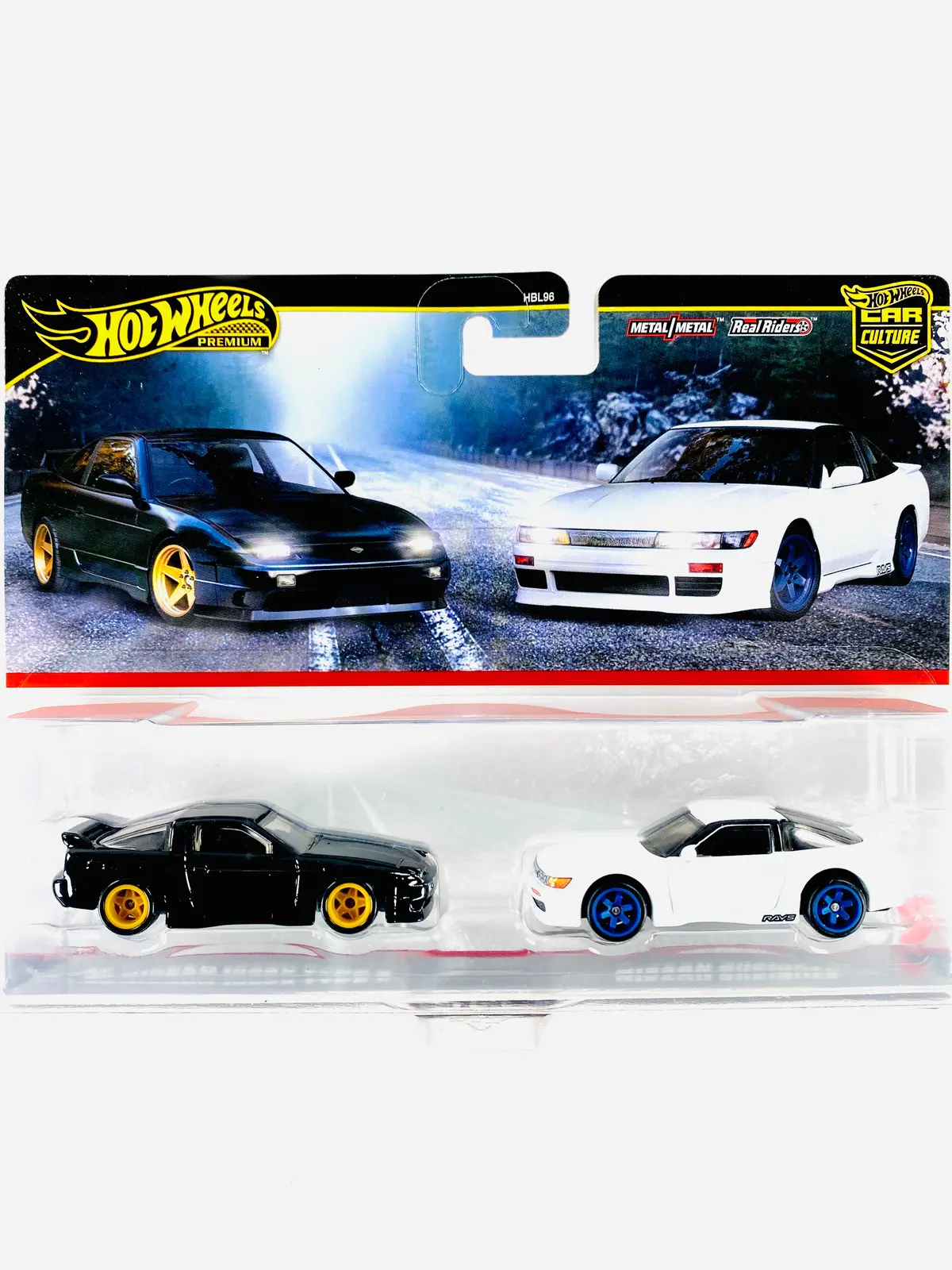 Hot Wheels 2025 Target Exclusive 2 Pack '96 Nissan 180Sx Type X & Nissan Sileighty - Damaged Card 1