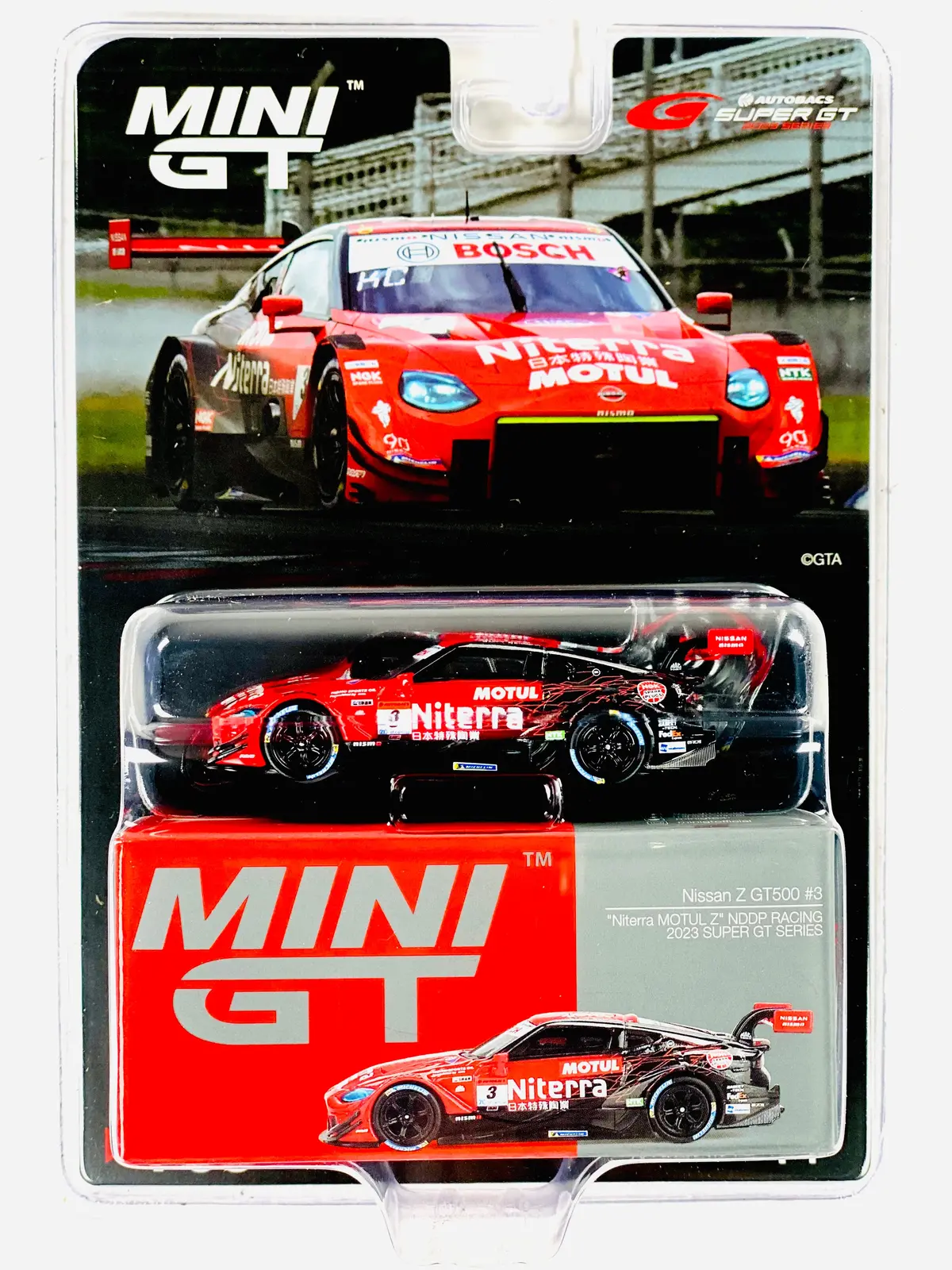 Mini Gt Japan Exclusive Nissan Z Gt500 #3 “Niterra Motul Z” Nddp Racing 2023 Super Gt Series Series #765 1