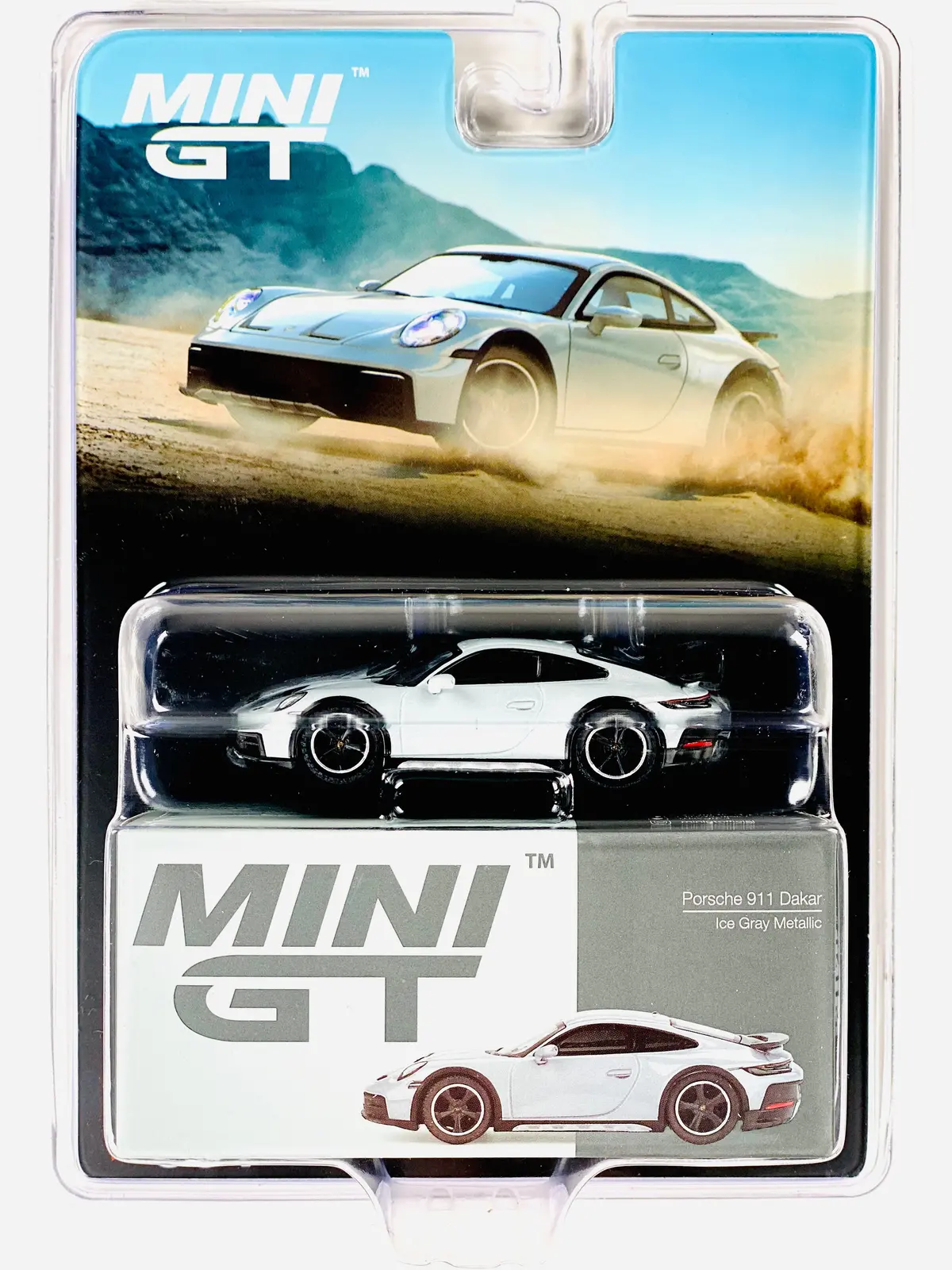 Mini Gt Mijo Exclusive Porsche 911 Dakar Ice Gray Metallic #891 1