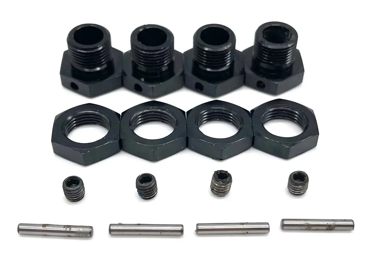 Arrma Typhon Tlr - 17Mm Hex Hubs (6S Adaptors Wheel Black Nuts Ara8406 1