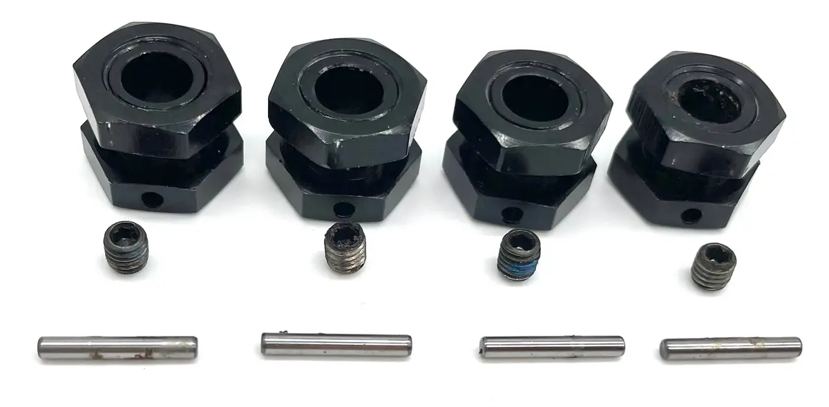 Arrma Typhon Tlr - 17Mm Hex Hubs (6S Adaptors Wheel Black Nuts Ara8406 2