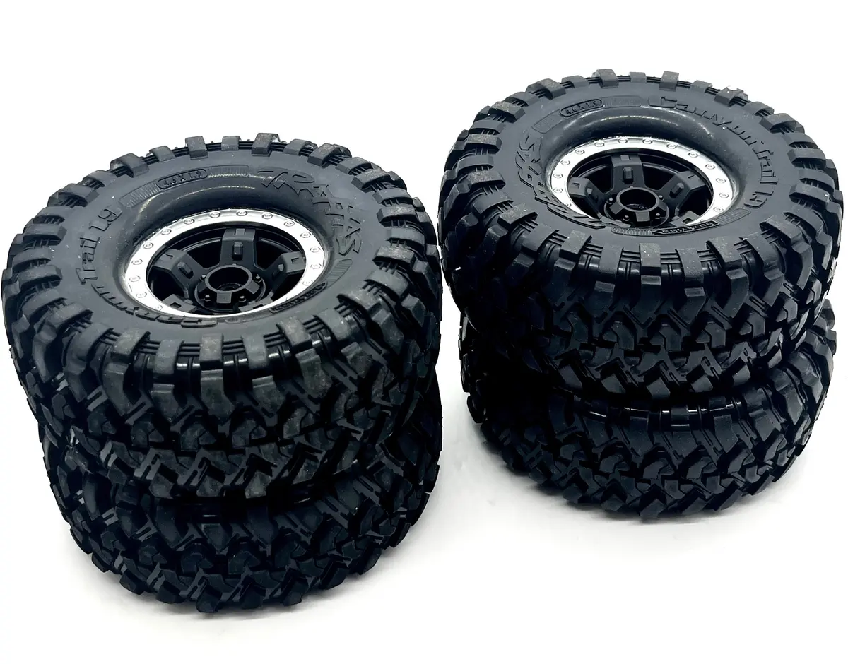 Trx-4 Nissan Pathfinder - Tires & Wheels (1.9" Canyon Chrome Bead Traxxas 110056-4 1