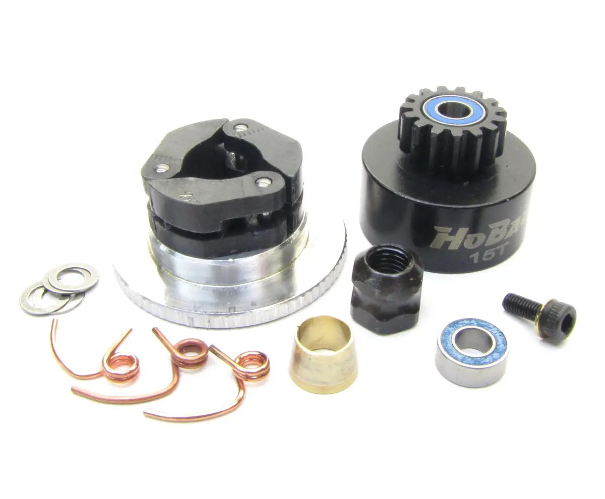 Hobao 1/8 Hyper Ss - 15T Clutch Bell, Flywheel 80457 Springs Shoes Nut Hb-Ss-C28 1