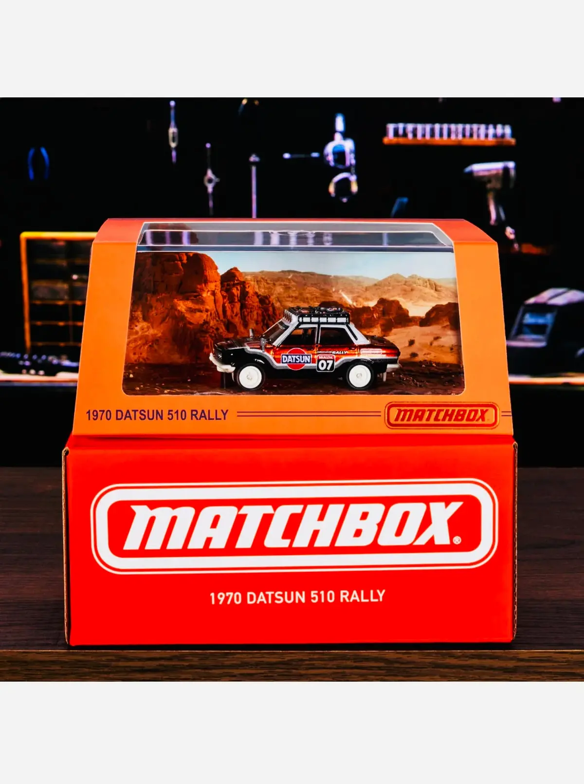 Matchbox 2024 Mattel Creations 1970 Datsun 510 Rally 1