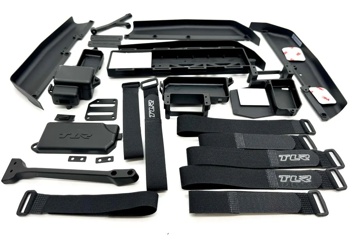 Losi 8Ight-X/E 2.0 Buggy - Side Guards (Radio Battery Tray Chassis Braces Straps Tlr04012 1