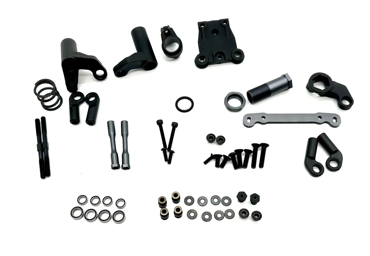 Tekno Eb48 2.2 Steering Set (Bags I & O) (Bell Crank, Servo Saver, Ackerman Plate Tkr9005 1