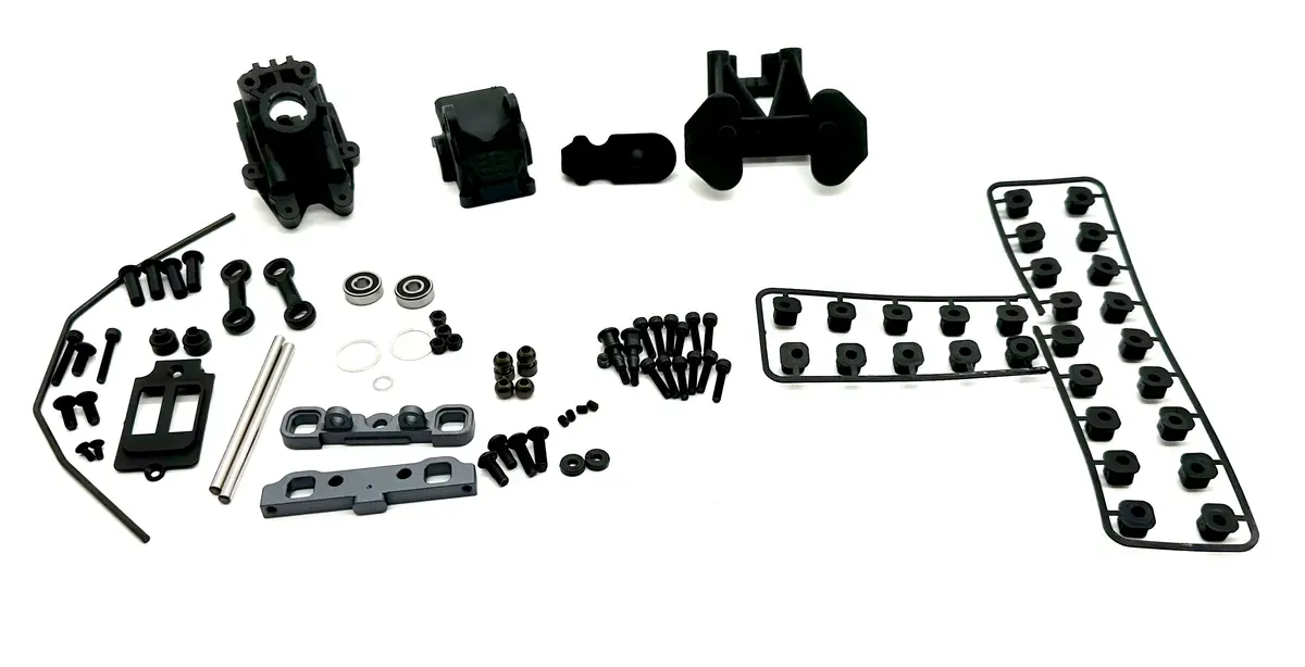 Tekno Eb48 2.2 Rear Suspension (Bag D&E) (Sway Bar, Gear Box, Hinge Pin Braces Tkr9005 1