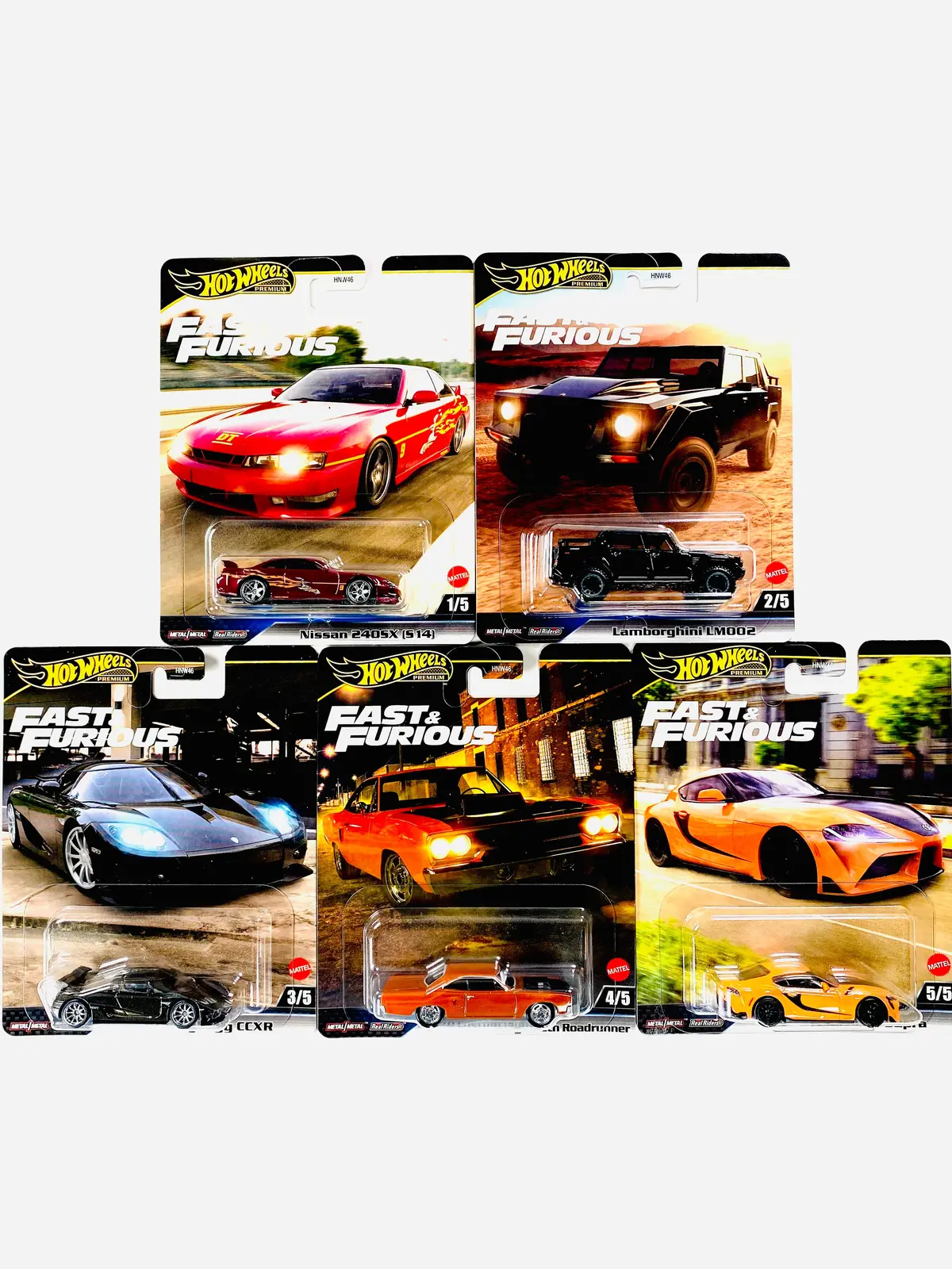 Hot Wheels 2025 Fast & Furious Case L (Set Of 5 Cars) 1