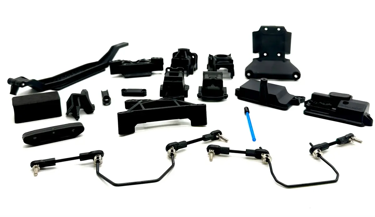 Rustler Ultimate - Receiver Box, Bulkhead, Towers, Battery Hold Down Traxxas 67097-4 1