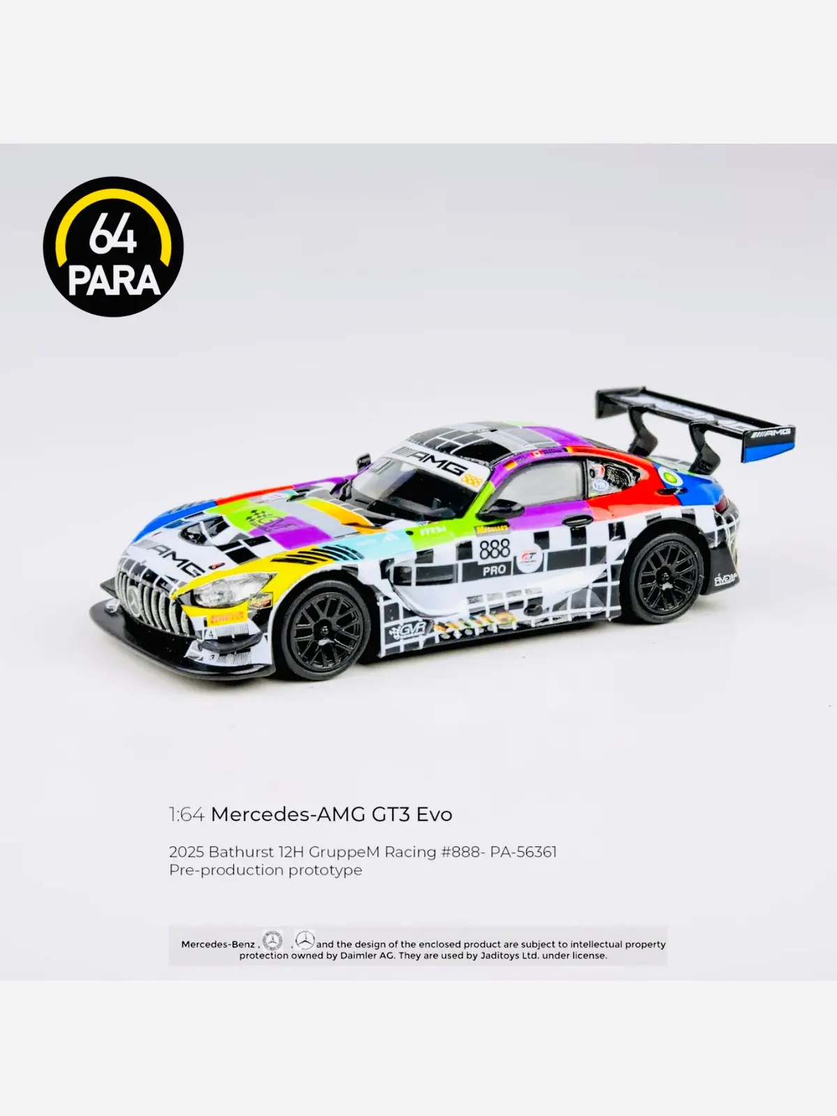 Para64 Factory Sealed Mercedes-Amg Gt3 2025 Bathurst 12H Gruppem Racing #888 (Lhd) 1