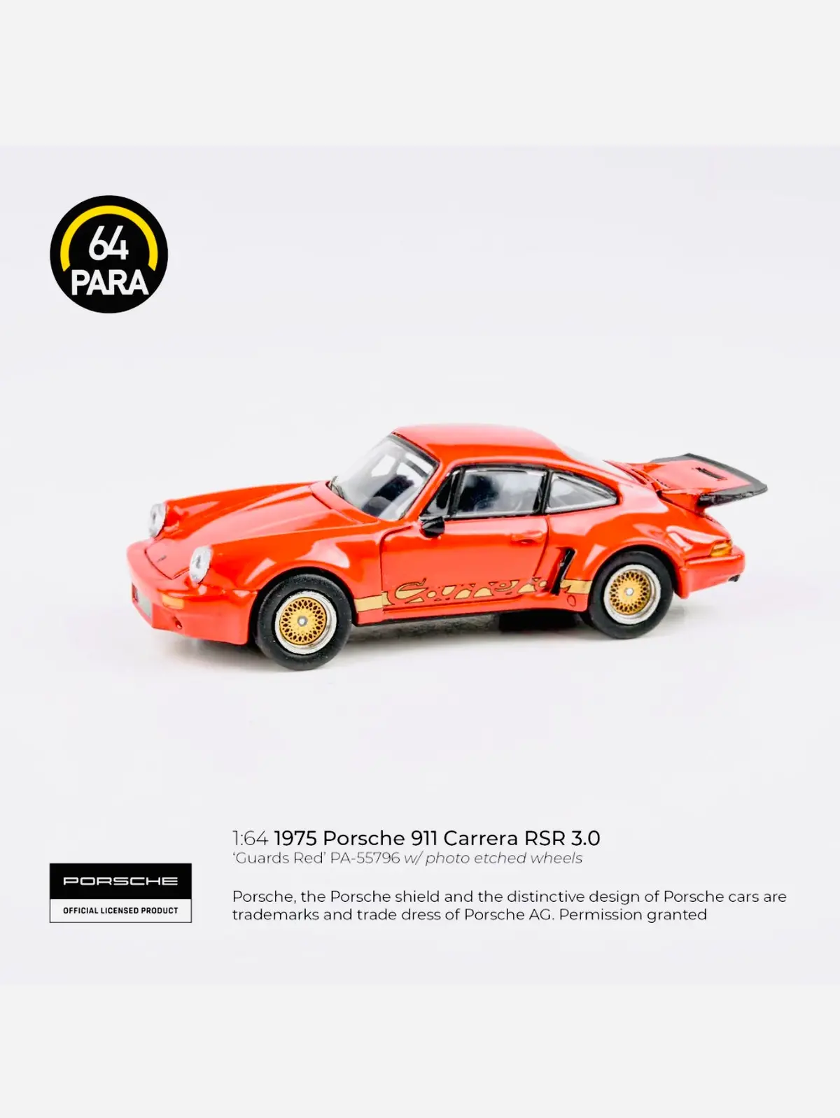 Para64 Factory Sealed Porsche 911 Carrera Rsr 3.0 Guards Red (Lhd) 1