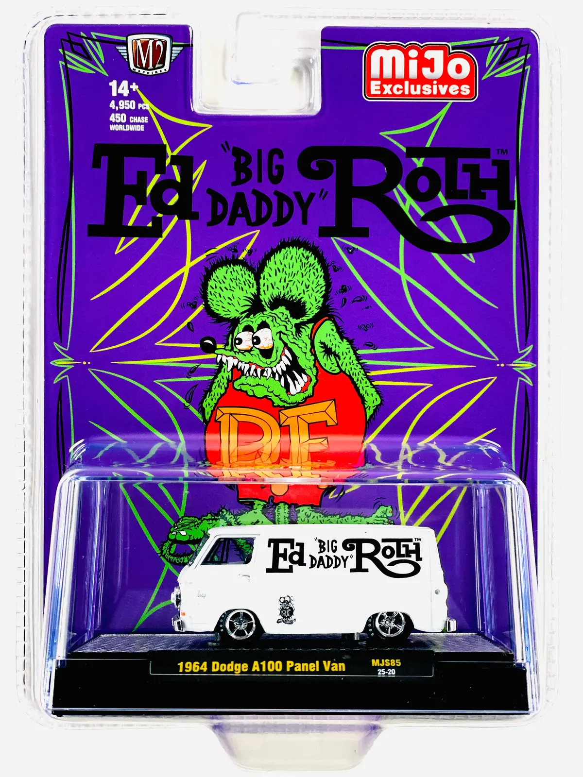 M2 Machines Mijo Exclusive Rat Fink Ed Roth Collaboration 1964 Dodge A100 Panel Van 1