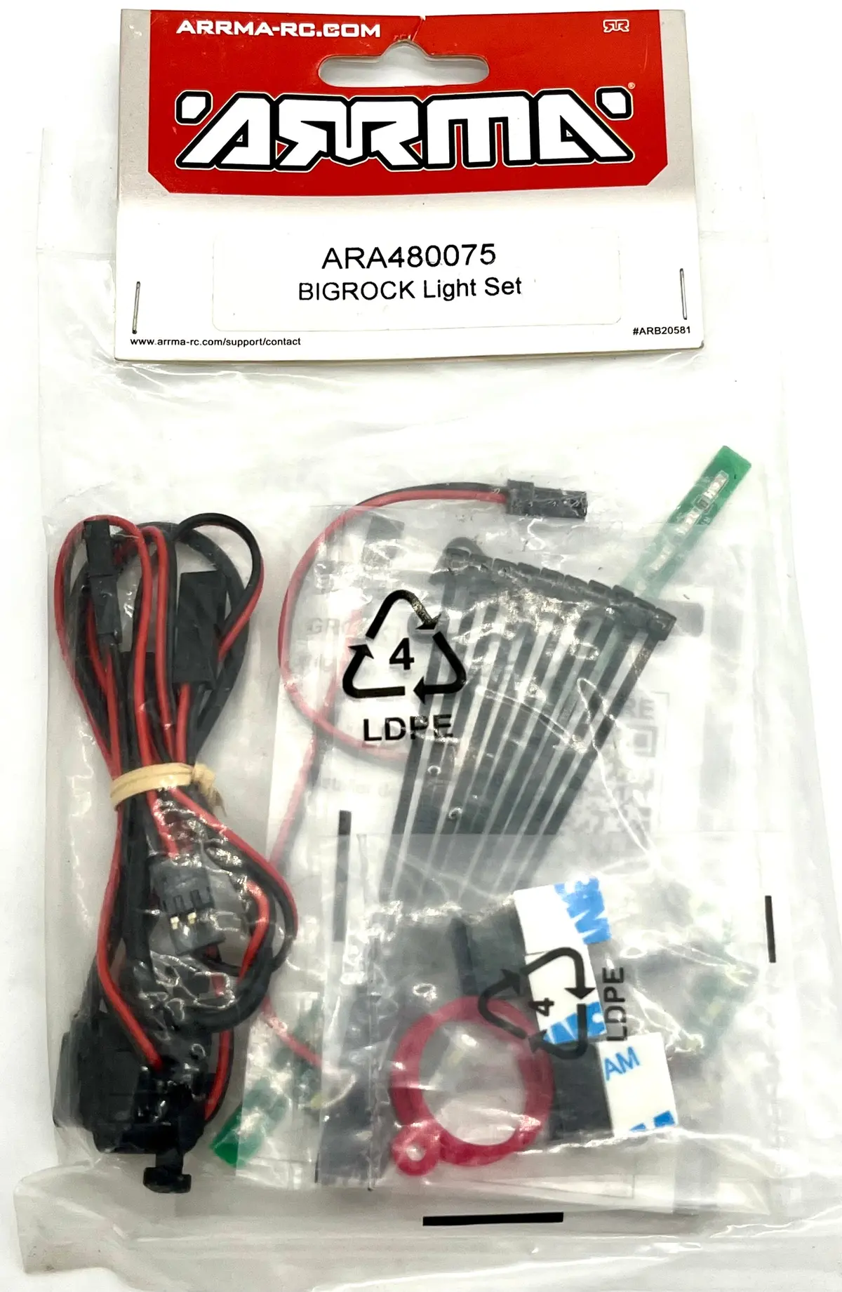 Arrma Big Rock 6S - Light Kit Led Facotry Sealed Set Ara480075 Wiring Ara7612 1