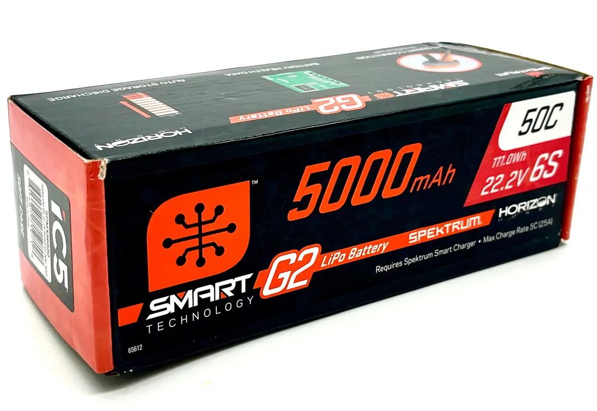 Spektrum 22.2V 5000Mah 6S 50C Smart G2 Lipo Battery Ic5 Spmx56s50 1