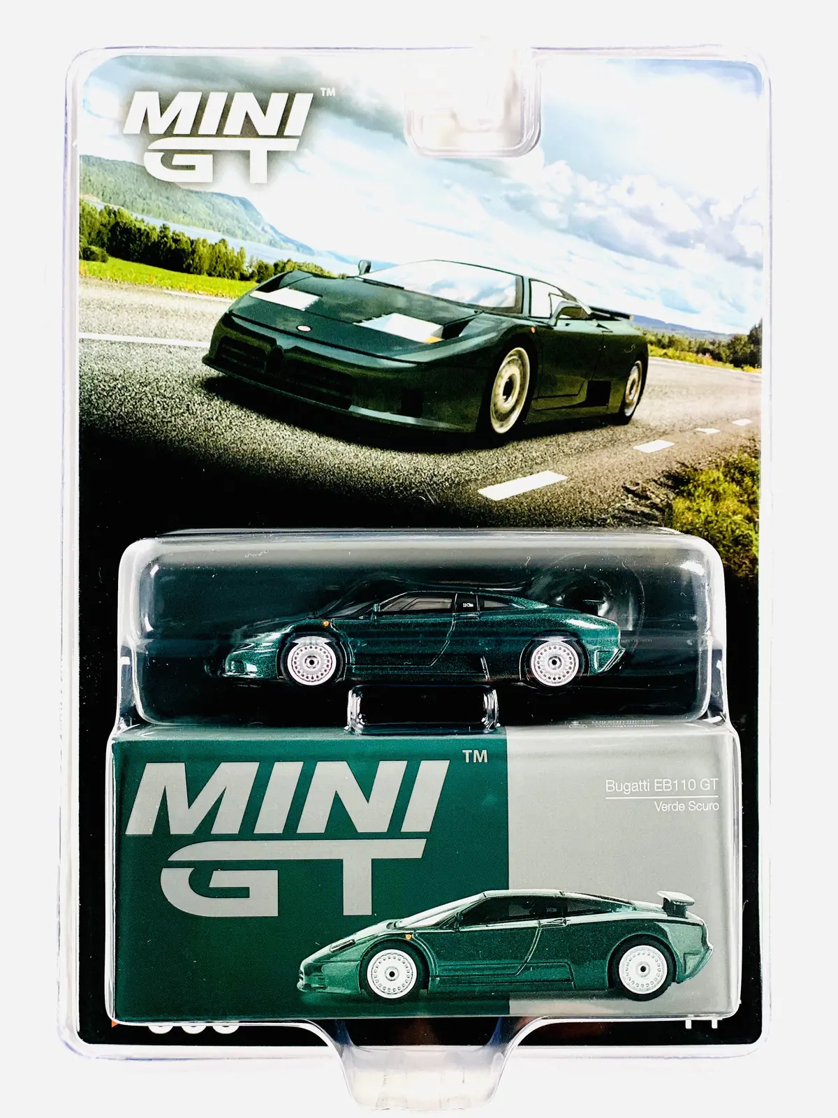 Mini Gt Mijo Exclusive Bugatti Eb110 Gt Verde Scuro #968 1