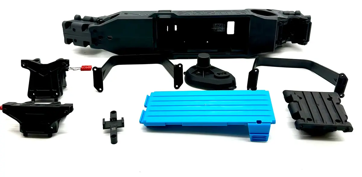 Arrma Fury 2Wd - Chassis (Blue Lwb Right Left Halves Mega Ara3221 1