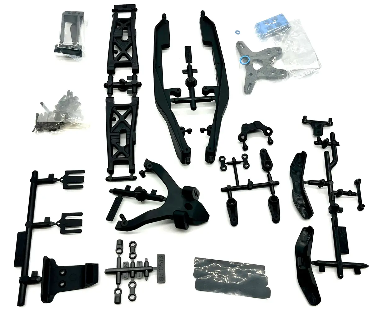Associated Rc10b7d Bag 2 - Front Suspension Assembly (Side Rails, Mounts Asc90042 1
