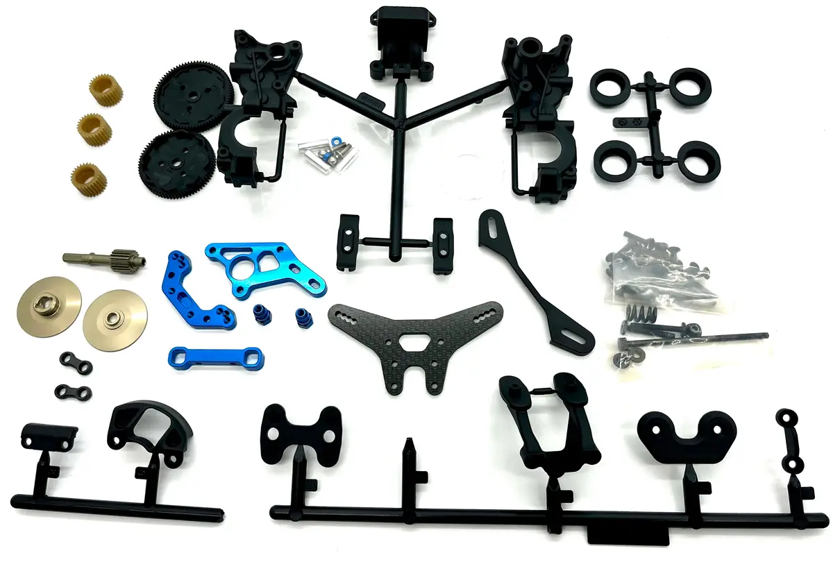 Associated Rc10b7d Bag 6 - Gearbox, Motor Mount, Diff Bearings Asc90042 1