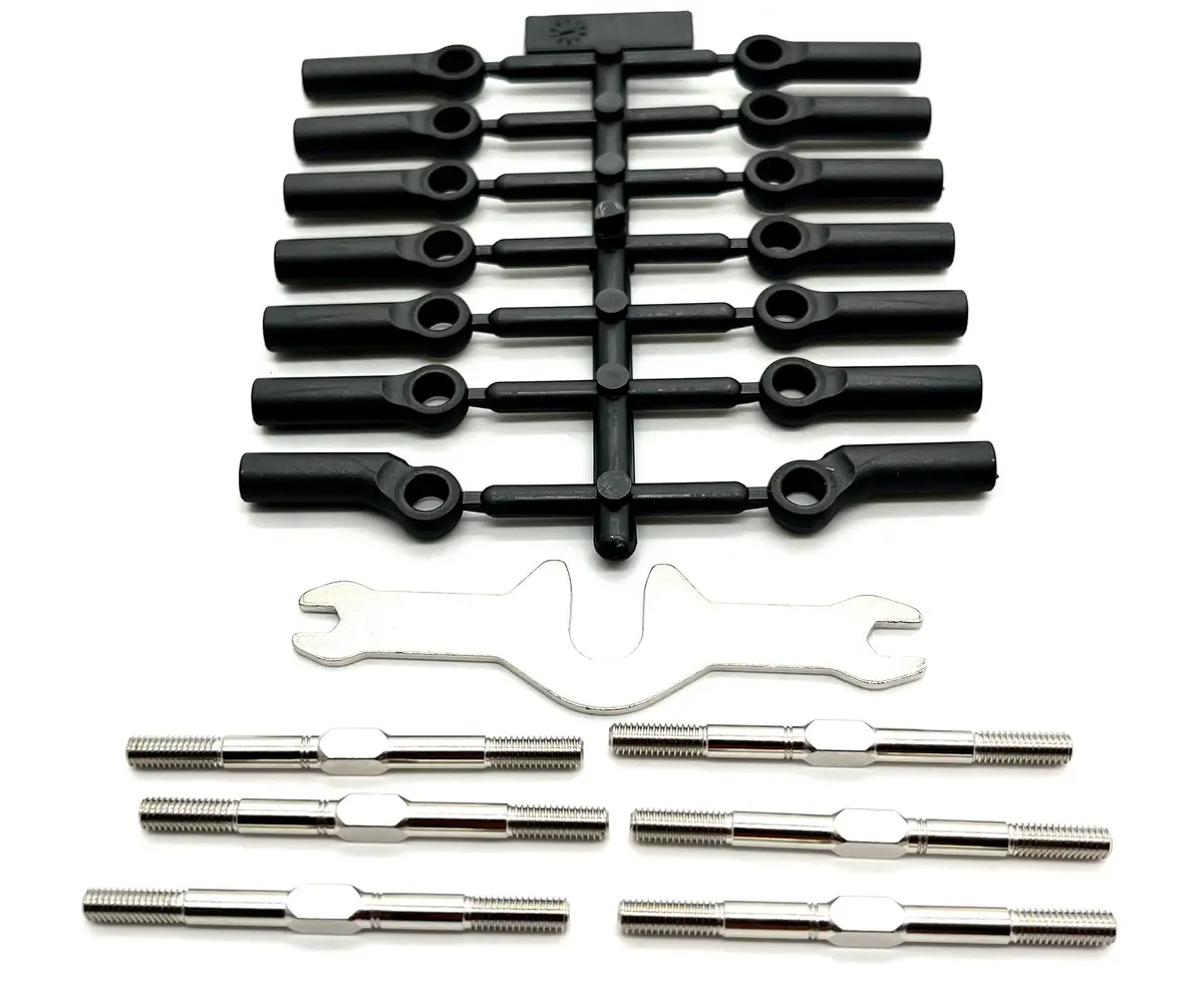 Associated Rc10b7d Bag 8 - Turnbuckles Camber And Steering Link, Rod Ends Asc90042 1