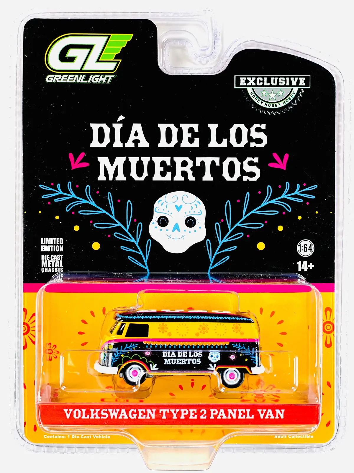 Greenlight Hobby Exclusive 2025 Dia De Los Muertos Volkswagen Type 2 Panel Van 1