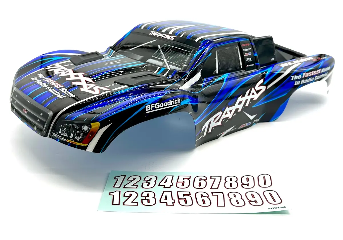Slash 4X4 Vxl - Body Shell (Blue Black Clipless Cover 68386-4 1