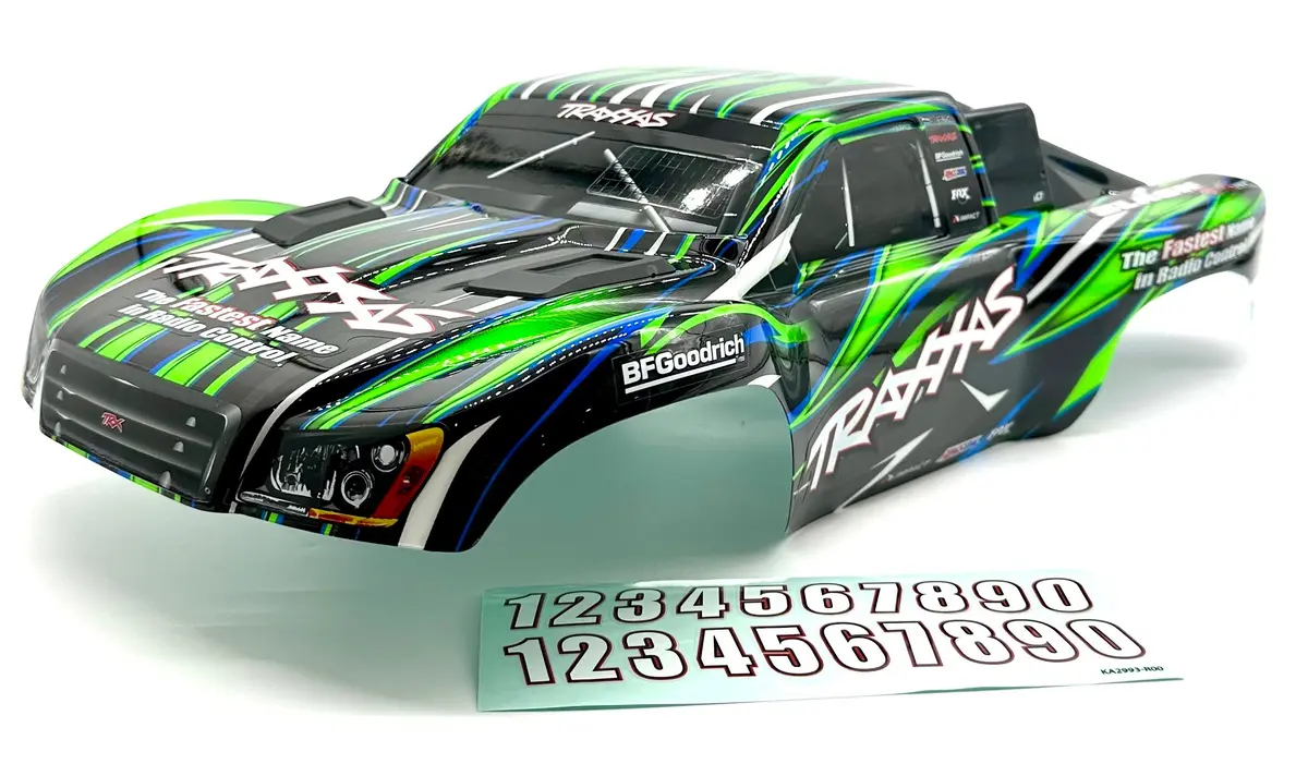 Slash 4X4 Vxl - Body Shell (Green Black Clipless Cover 68386-4 1