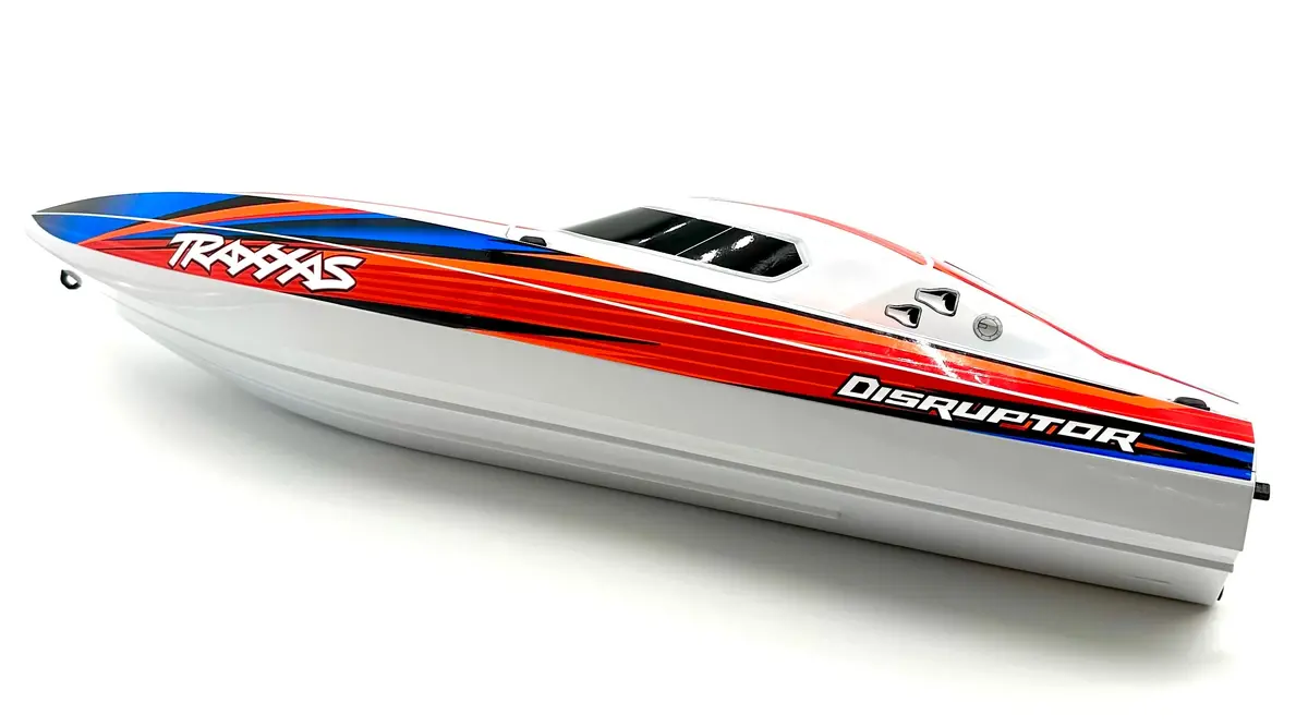 Disruptor Boat Hull & Hatch (Orange Graphics 10615 10616) Traxxas 106064-4 1