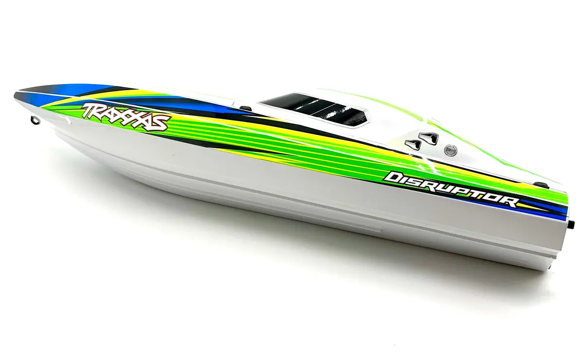 Disruptor Boat Hull & Hatch (Green Graphics 10615 10616) Traxxas 106064-4 1