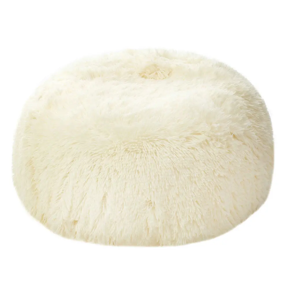 Aircandy Mongolian Faux Fur Inflatable Ottoman - Chic And Cozy 1