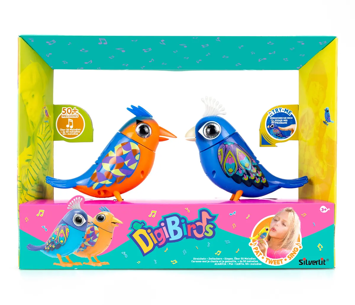 Digibirds Interactive Twin Pack - Colorful Singing Birds 1