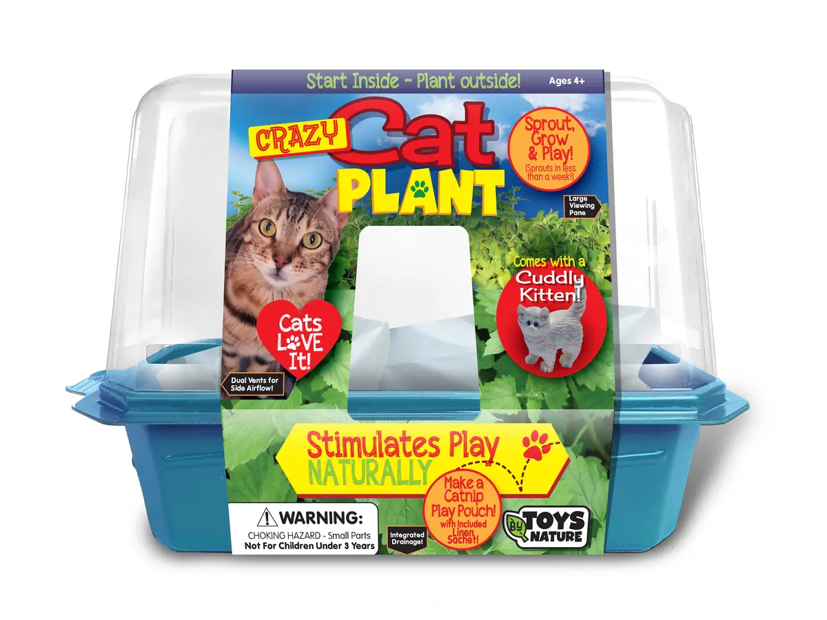 Toys By Nature Miniature World Crazy Cat Plant Growing Kit 1