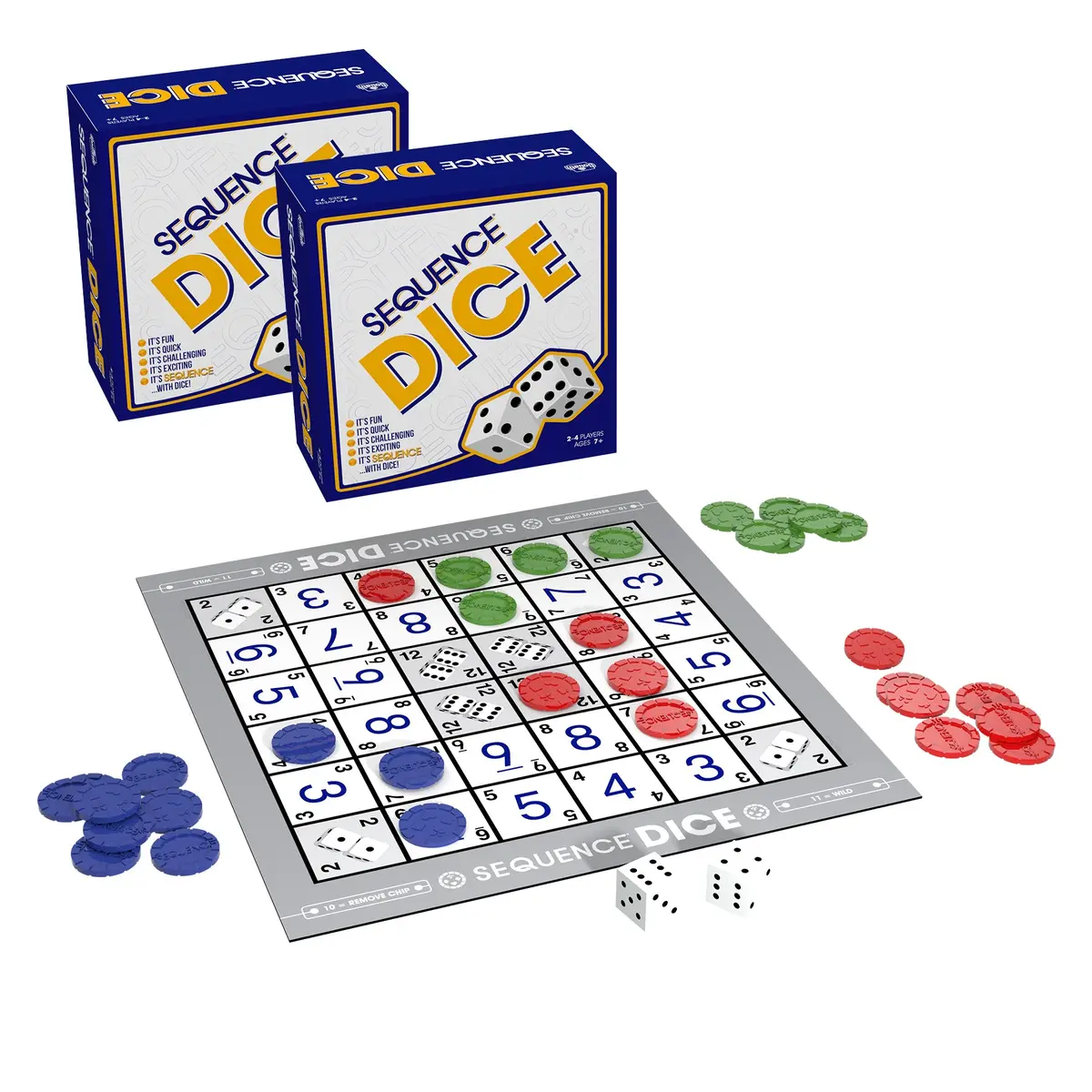 Jax Ltd. Sequence Dice Strategy Board Game Twin Pack 1
