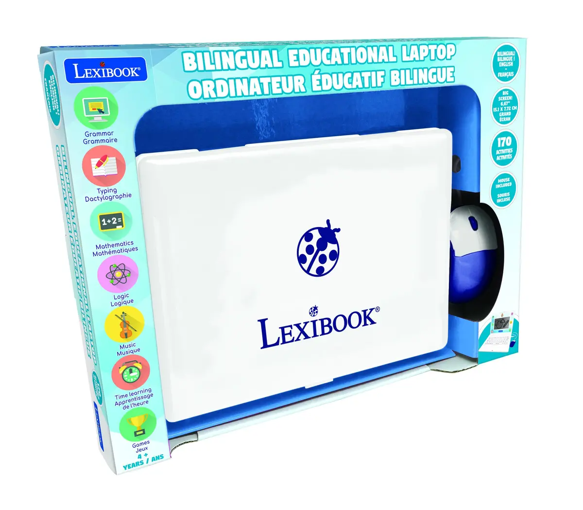 Lexibook Bilingual Educational Laptop With 124 Activities - Interactive Learning 1
