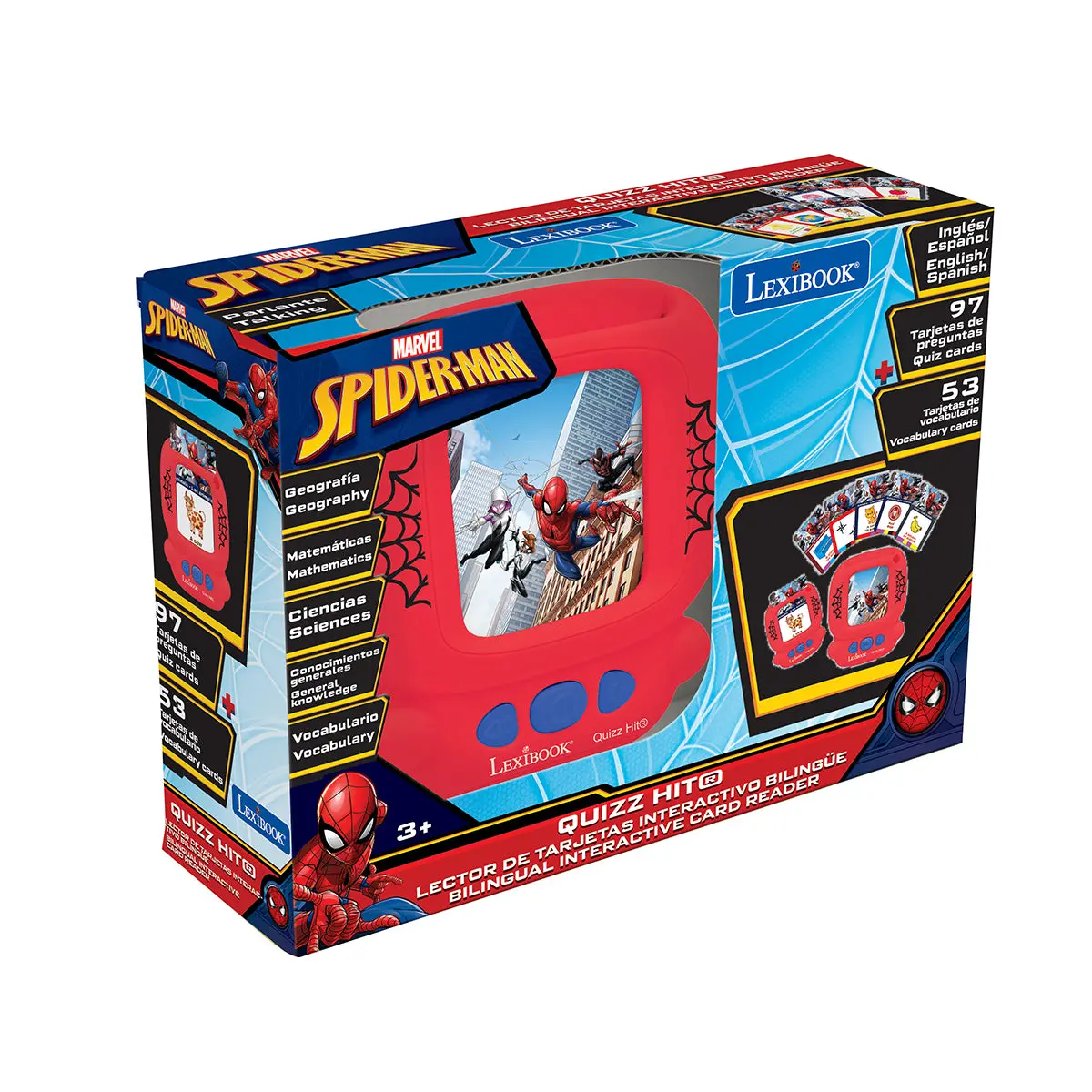 Spider-Man Bilingual Interactive Card Reader With 200 Educational Cards 1