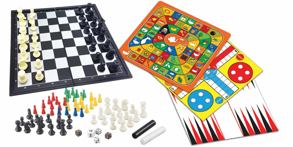 Lexibook 8-In-1 Magnetic Board Games Set For Multiplayer Fun 1