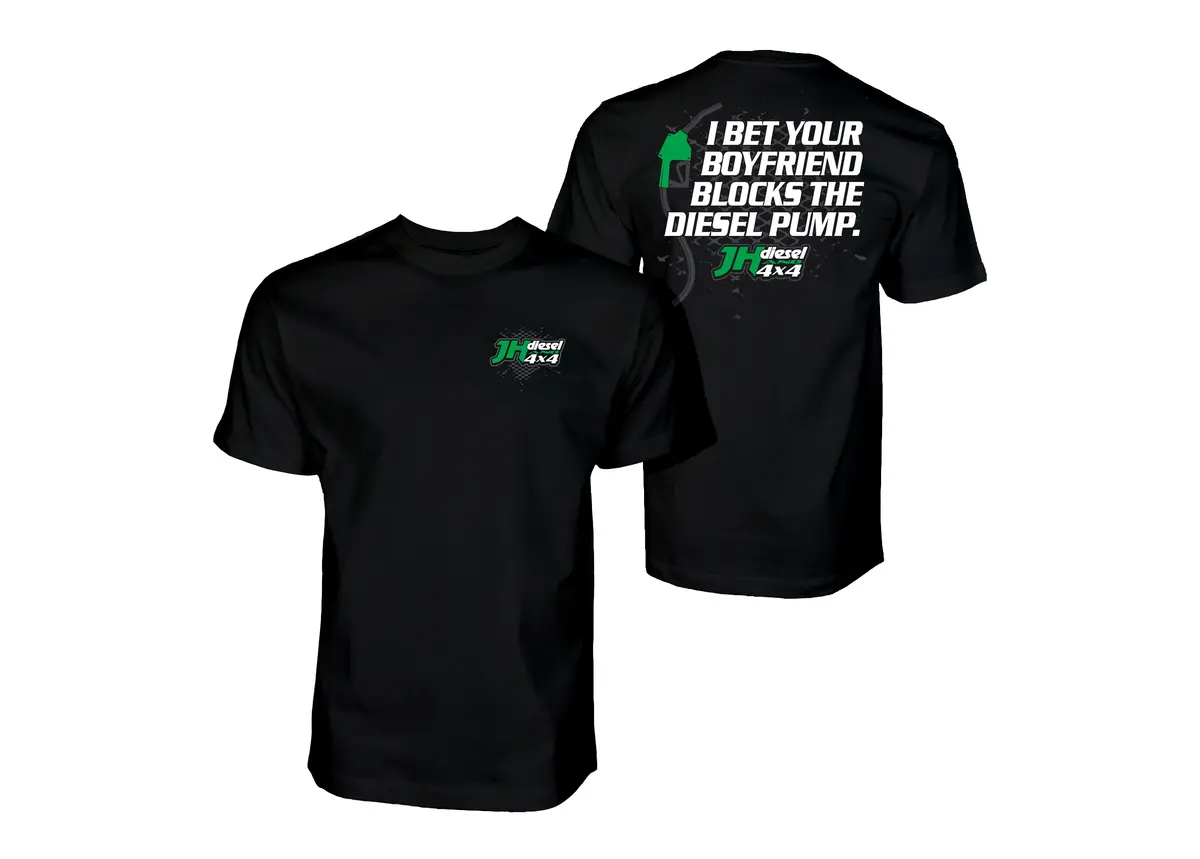 Jh's Diesel Your Boyfriend Blocks Diesel Pump Shirt 1