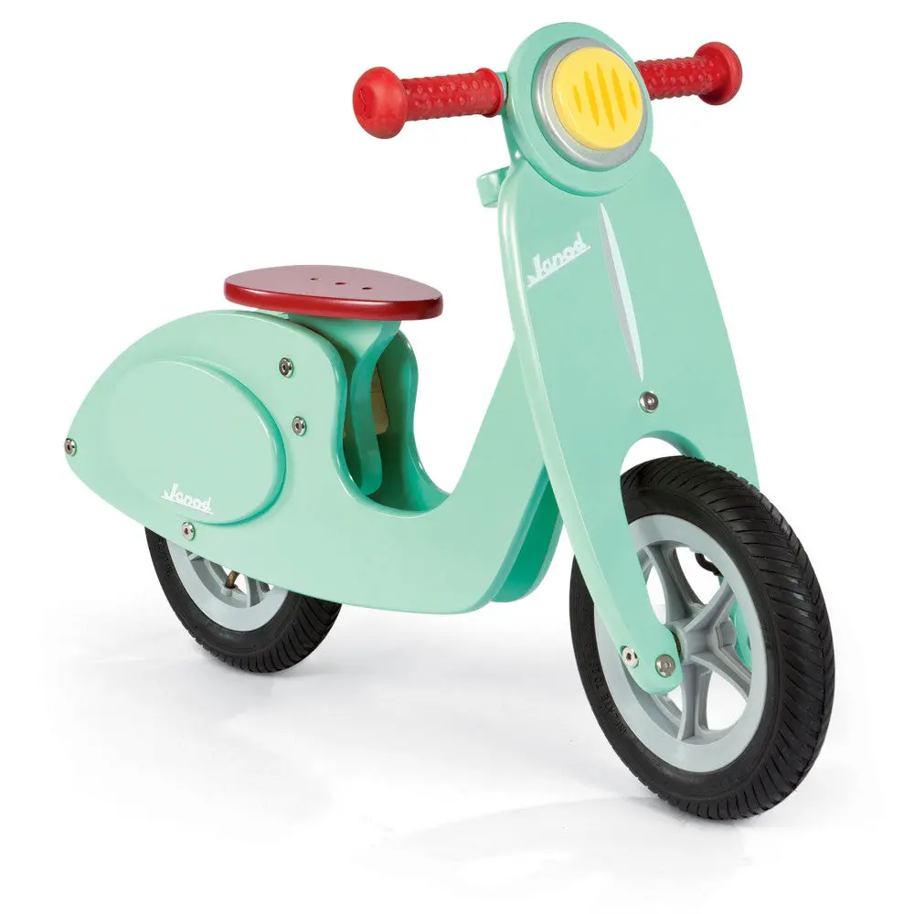 Janod Mint Scooter - Adjustable Wooden Balance Bike 1