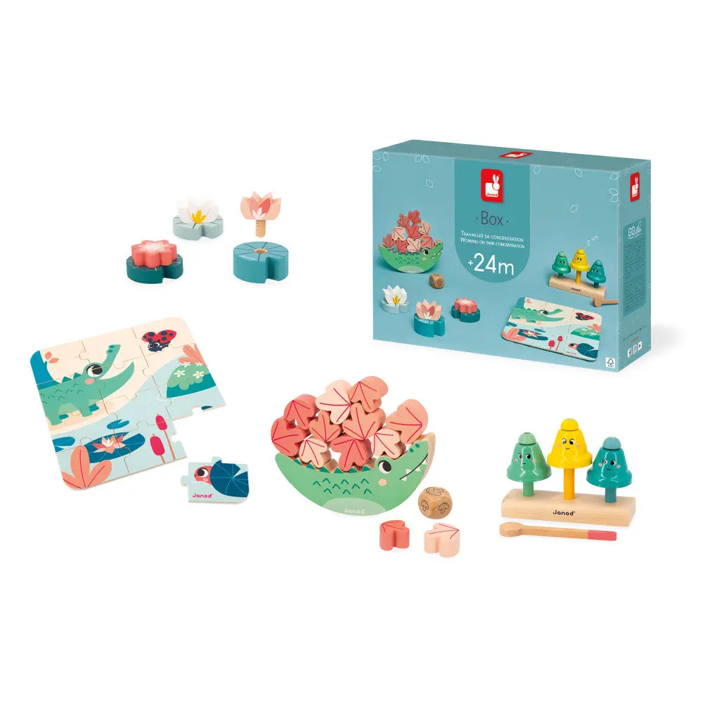 Janod Playful Discovery Toy Box – 4 Exciting Toys For 24-Month-Olds 1